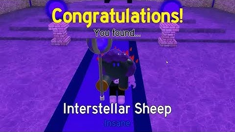 How to get INTERSTELLAR Sheep in FIND THE SHEEP Roblox