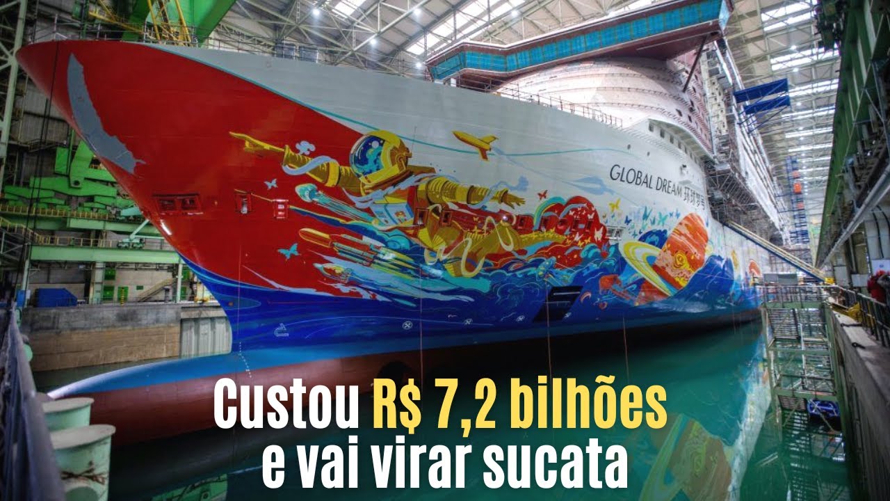Mega Navio de Cruzeiro faz sua primeira viagem para o Ferro-Velho - YouTube