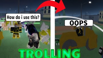 Noob with legendary DTWOH Trolling! [Roblox Stand upright]