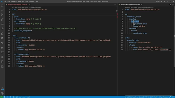 Reusable workflows in Github Actions