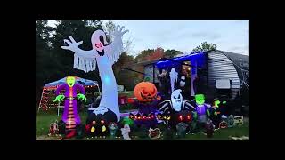 East Fork State Park Halloween Displays and Golf Carts 2023