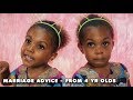4-YEAR OLD TWINS GIVE MARRIAGE ADVICE!