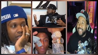 Big Ak asked everything! Akademiks reacts to showing Lil Durk video of NBA Youngboy going off on him