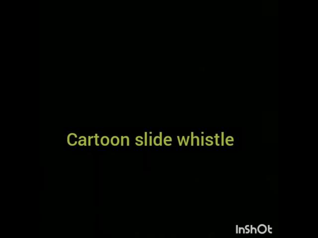 Cartoon slide whistle sound effects