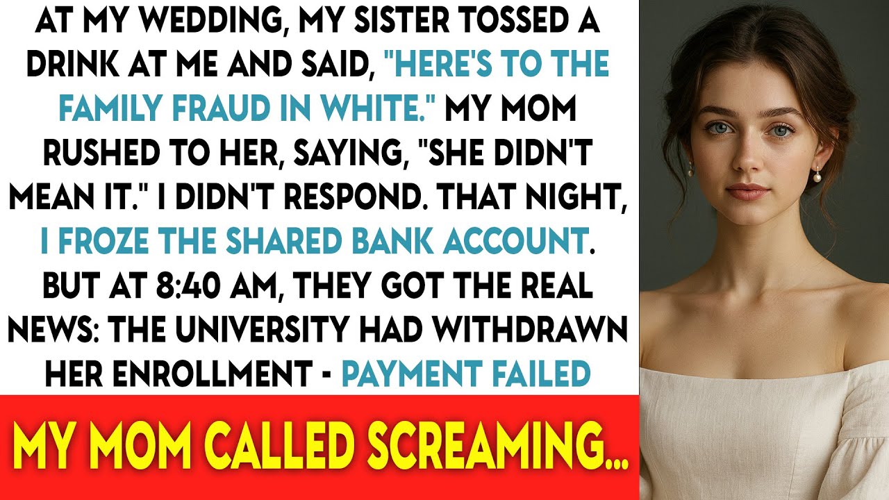 At My Wedding, My Sister Tossed A Drink At Me And Said, “Here’s To The Family Fraud In White.”