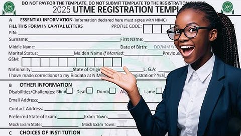 WARNING! Don’t Fill Your JAMB 2026 Form Until You Watch This!