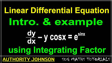 Solution to Ordinary Differential Equation using Integrating Factor