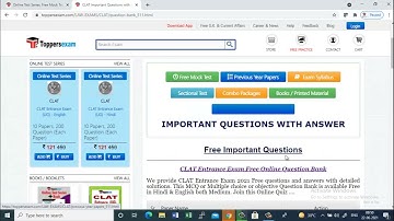 CLAT 2021 Free Online Test Series, Printed Materials, eBook, Update Syllabus, Important Questions