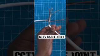 How to joint cctv camera wire 3+1 cctv copper cable joint video instruction #shorts