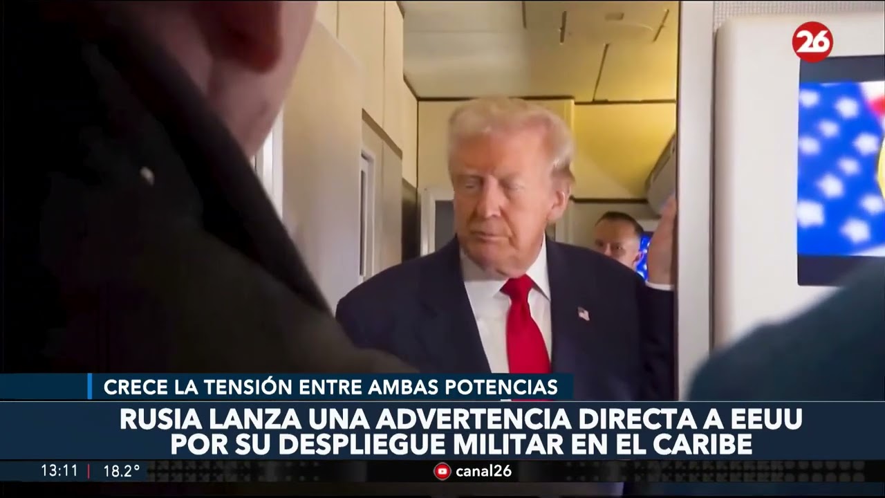 🚨TENSIÓN en el CARIBE: RUSIA lanza una ADVERTENCIA directa a EEUU