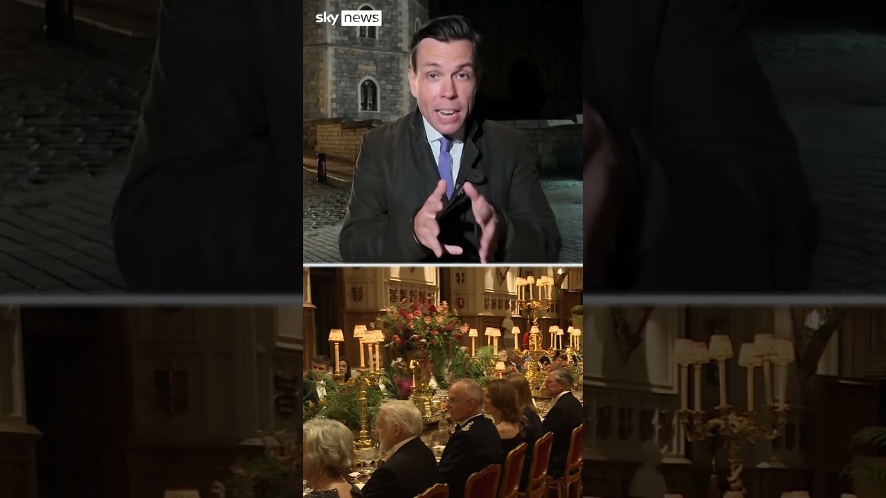 How did Donald Trump perform on day one of his state visit?