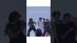 jhope in presence of his hyungs #bts #btsshorts #btsjhopeedit #jhope #shorts #purple 7 💜💜