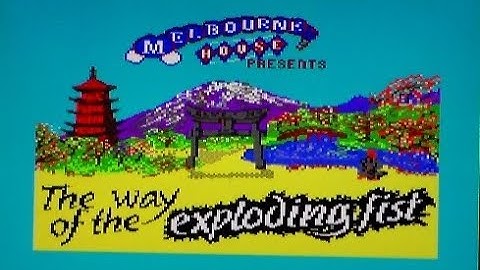 Way Of The Exploding Fist Vs International Karate  On Commodore 64