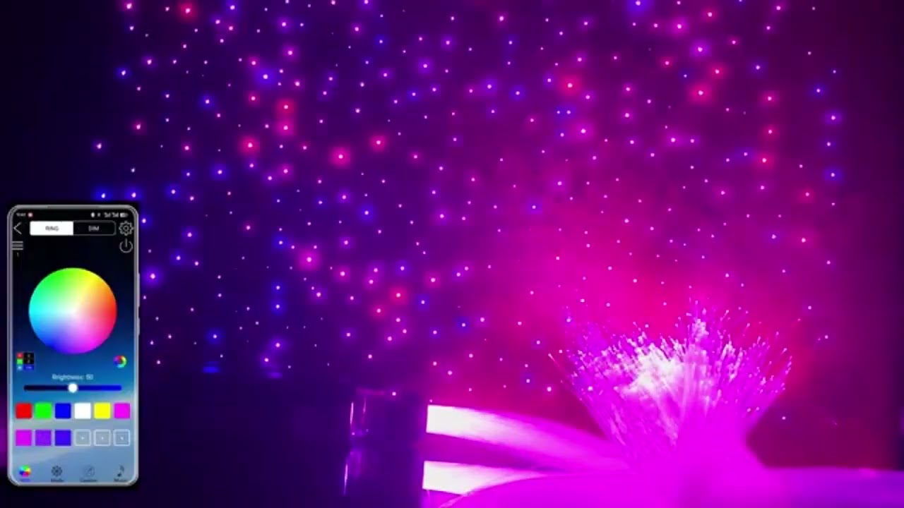 Car Starry Sky Light Auto Home Fiber Optic Lights Atmosphere Lam