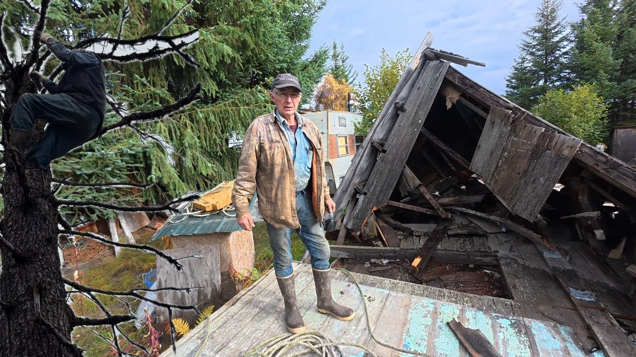 73 & Still Climbing TREES || House DEMO Finally || Otto Kilcher Alaskas Last Frontier