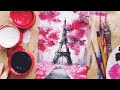 ВЕСНА В ПАРИЖЕ| Три цвета|Рисуем просто!