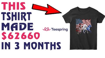 How This Design Made $62660 On Teespring |  NO DROPSHIPPING or Shopify | Print On Demand 2021