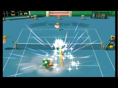 Mario Power Tennis Gamecube Gameplay (Progressive Scan Enabled)