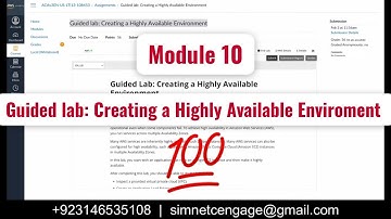 Guided lab: Creating a Highly Available Enviroment | aws cloud training | Module 10 #guidedlab10