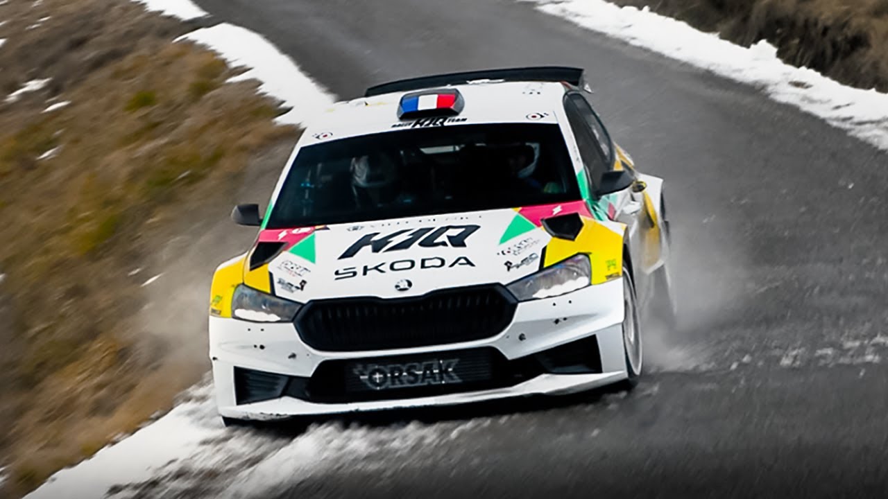 Eric Camilli finding the limit in his 2026 Škoda Fabia RS Rally2: WRC Monte-Carlo Max Attack Test!