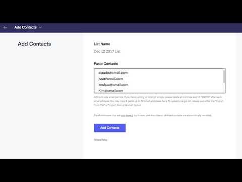 Cómo importar contactos