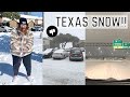 Texas Winter Storm| Driving in the Snow *Vlog*