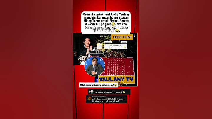Moment Andre Taulany kirim karangan bunga ucapan Ulang Tahun ke El, bikin ngakak. Berasa TTS