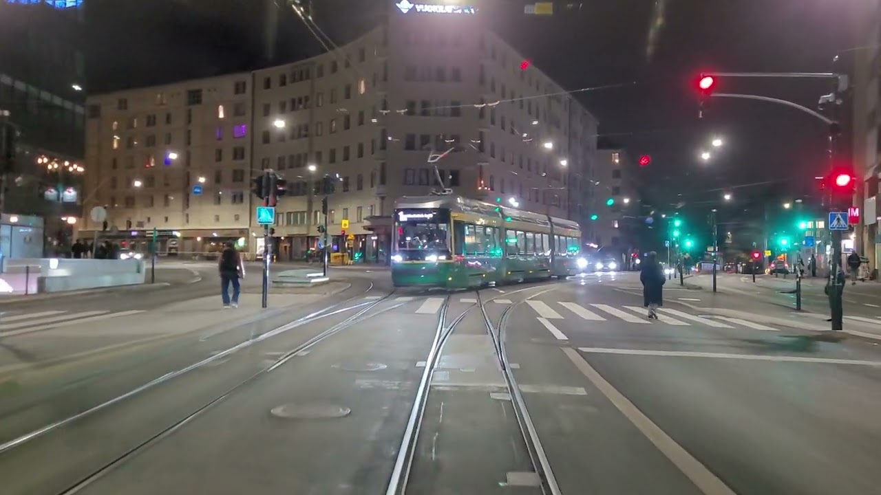 Helsingin raitiolinja 6, 6H Arabia-Eiranranta-Arabia-Koskelan halli. Helsinki tramline 6, 6H.