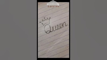 How to write Queen in cursive writing #shorts #calligraphy #queen  #cursivewriting #lettering