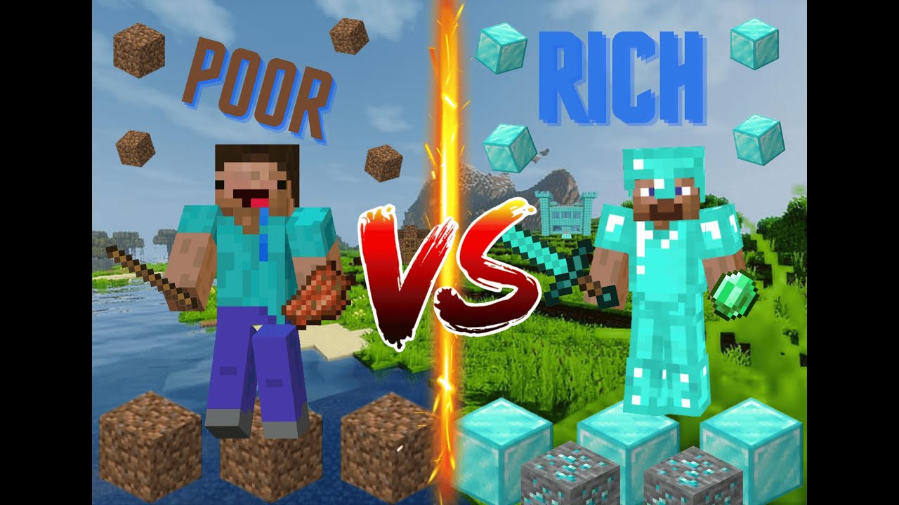 Minecraft RICH VS POOR - YouTube