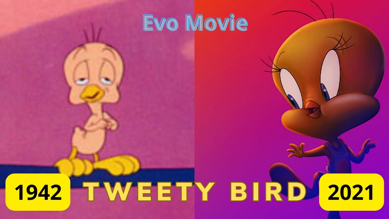 Evolution of Tweety Bird in Movies, Cartoons & TV 1942 2021 - YouTube