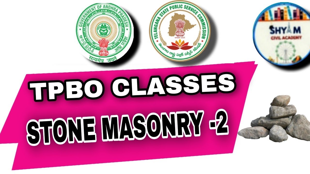 Stone Masonry 2 tpbo tspsconlineclasses TELUGU CIVIL ENGINEERING stone-masonry-2-tpbo-tspsconlineclasses-telugu-civil-engineering
