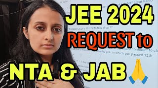 REQUEST TO NTA | SHOCKING RESULTS| TIME FOR CHANGE| JEE 2024| MATHEMATICALLY INCLINED |NEHA MAM #jee