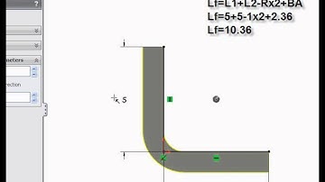 Solidworks Tutorial - Sheet Metal basic training - Applying K Factor