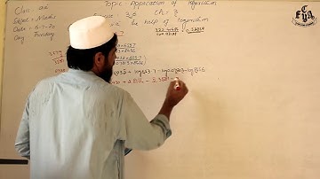 Application of Logarithm, Maths, Class 9, Unit 3, Exercise 3.6, part 2