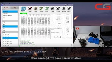 CGPro read and write Benz EIS W203 ~ 1J35D chip