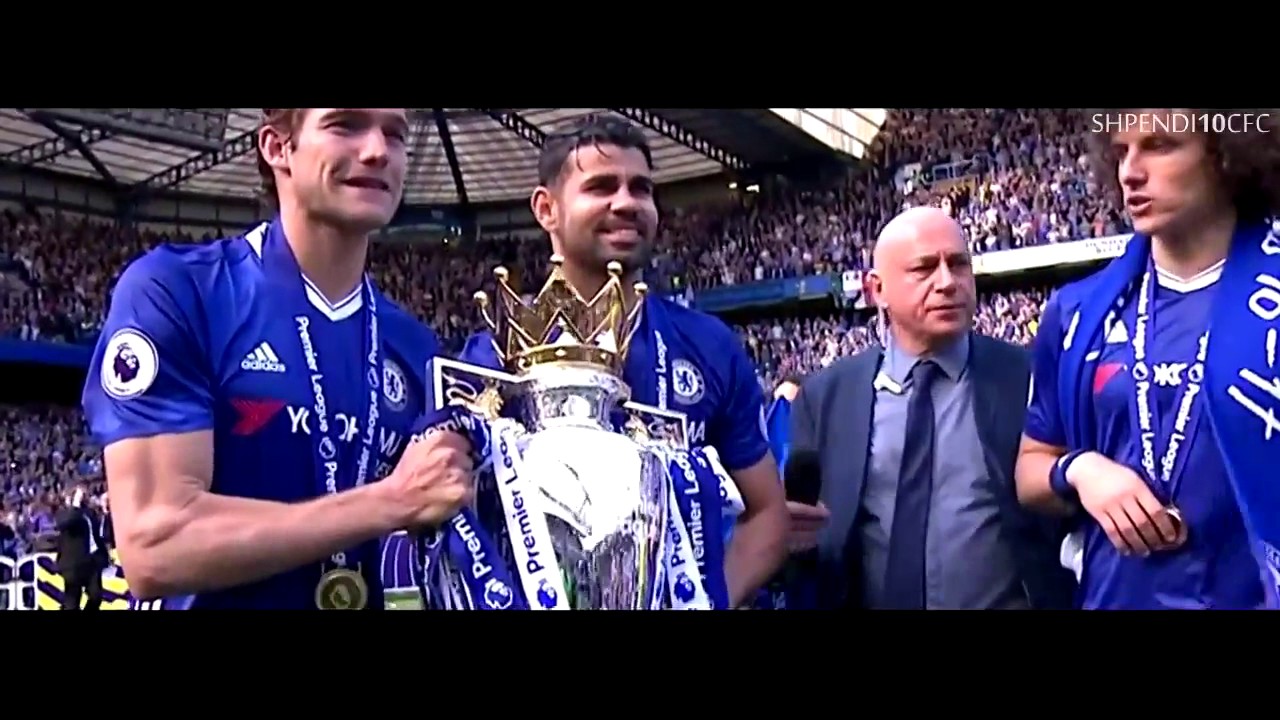 Chelsea celebration Premier League trophy 2016 17 - YouTube