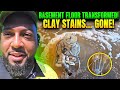 Basement Concrete Floor Cleaning in Cumming, GA | Removing Red Georgia Clay