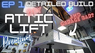 Ep 1 DIY Garage Attic Lift System and Garage Bar in my Dream Garage! - Episode 1  | ABraz House |