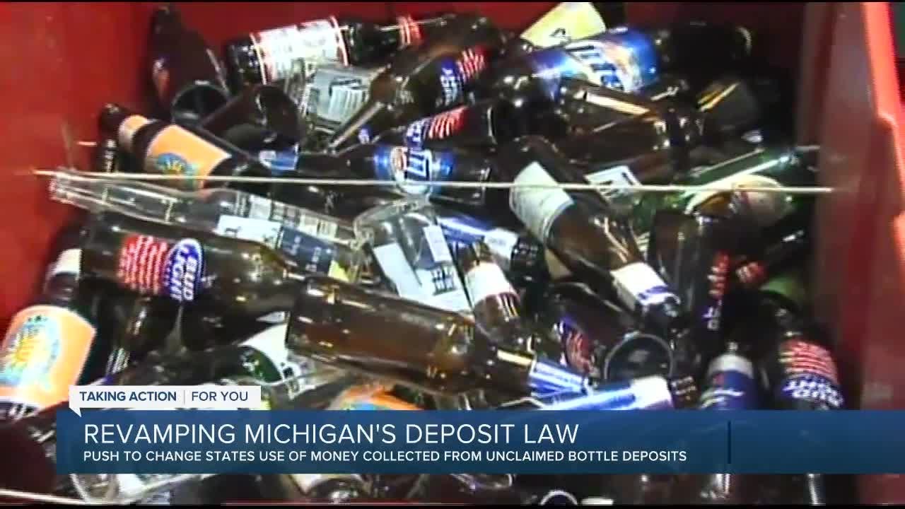 Beverage distributors push for portion of the money in Michigan's bottle deposit law YouTube