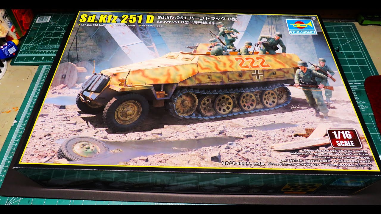 ALL NEW FIRST LOOK Sd Kfz 251D Armored Half Track 1/16 Scale Model