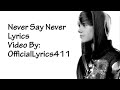 اغنية Never say Never للمغني Justin papier كلمات😘😘