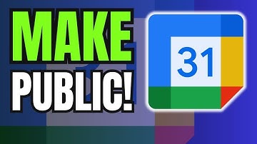 How to Make Your Google Calendar PUBLIC For Everyone!
