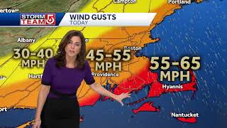 Video: Damaging winds, heavy rain for afternoon