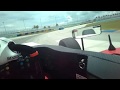 Formula 4 helmet Visor Cam - Driver's eye cambox - F4 Yannick Rolland @ Homestead miami speedway