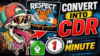 How to Convert JPG to CDR in 1 Minute | Recraft AI + CorelDRAW Tutorial