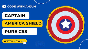 How To Make Captain America Shield | Pure CSS