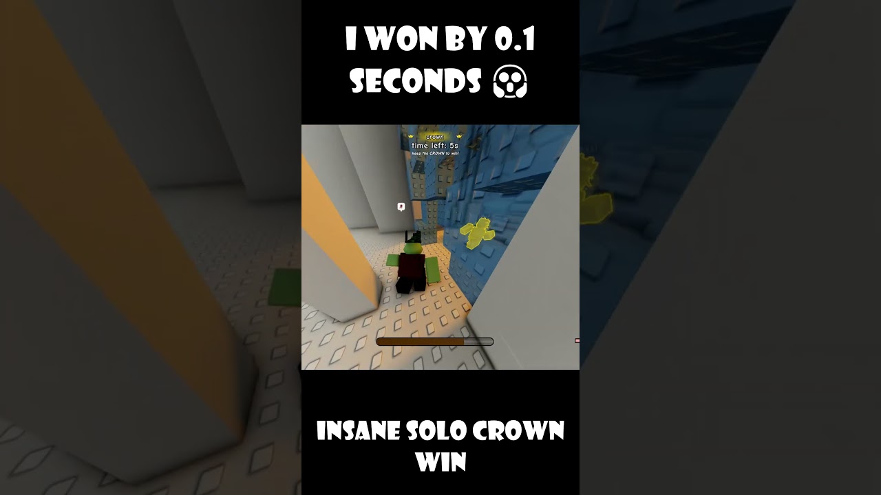 My first ever solo crown win by 0.1 seconds...
