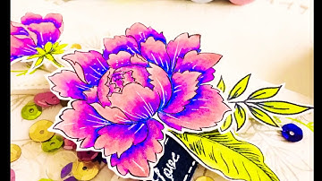 How to make a Shaker Card | Spectrum Noir Markers