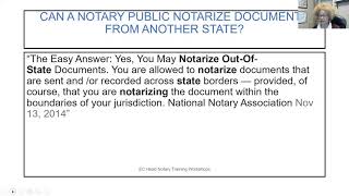Can I notarize documents in bordering states? Profile